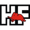 Autocollant LANCIA logo HF-squadra-corse-Rouge/noir Autocollant L95 H 65 mm