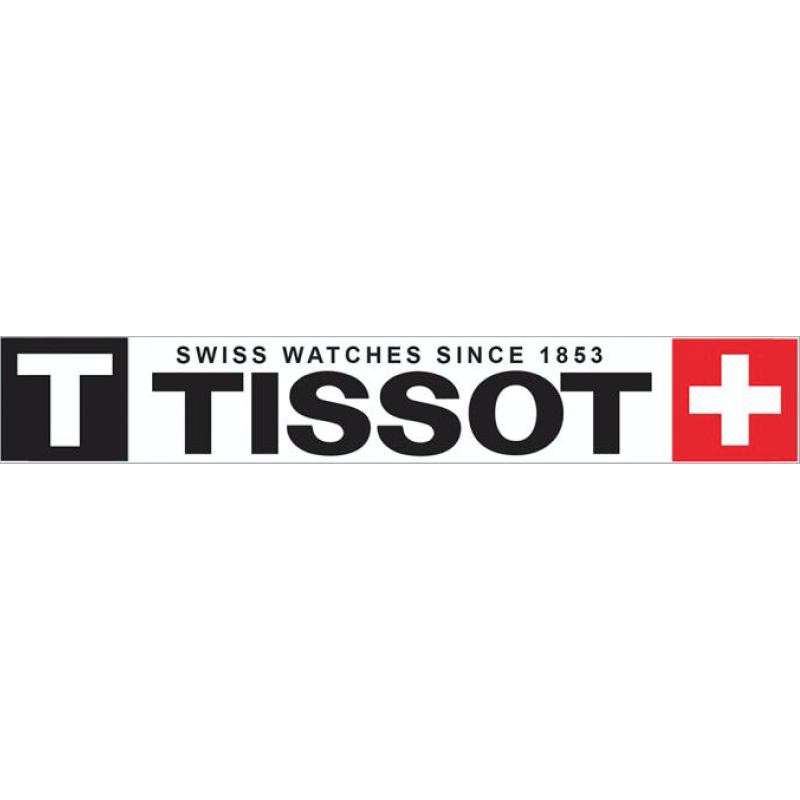 Autocollant TISSOT logo swiss watches since 1870 L 160 h 30 mm
