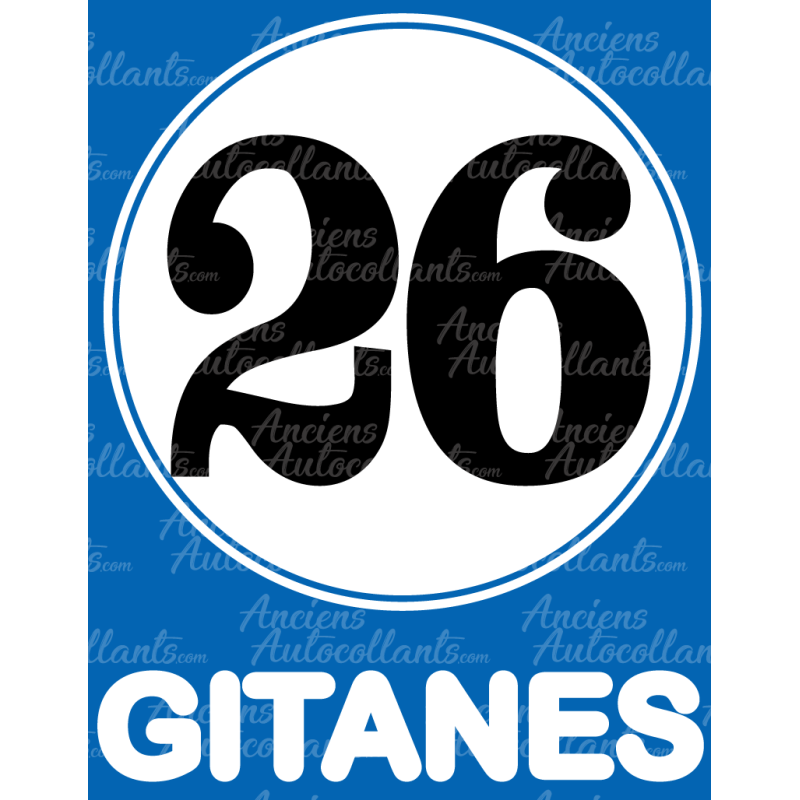 Autocollant LIGIER logo 26 gitane autocollant  L 250 H 320 mm