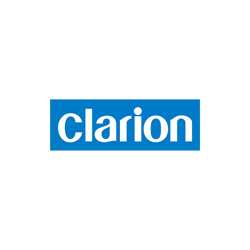 Autocollant CLARION Logo balnc/bleu L 50 H 17 mm