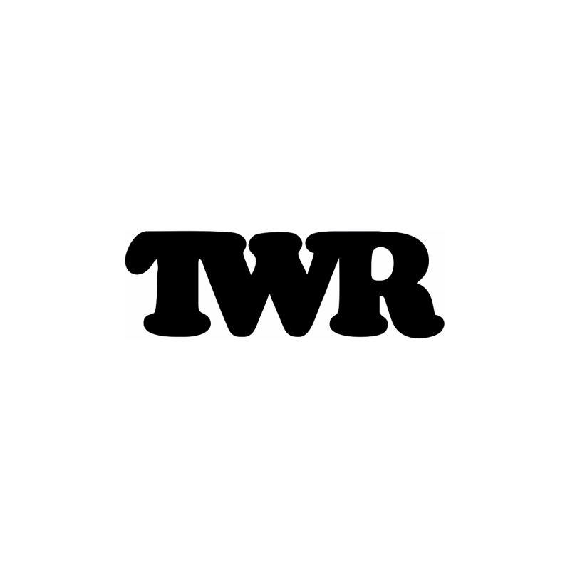 Autocollant TWR logo noir L100 H 34 mm