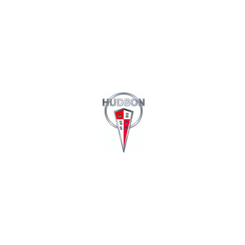 Autocollant HUDSON logo Motor Car Company gris/rouge L 110 H 150 mm