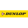 Autocollant DUNLOP Logo noir fond jaune l 100 h 25 mm