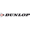 Autocollant DUNLOP logo script noir fleche rouge L 125 h 20 mm