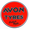 Autocollant AVON logo Tyres rouge dim 100 mm