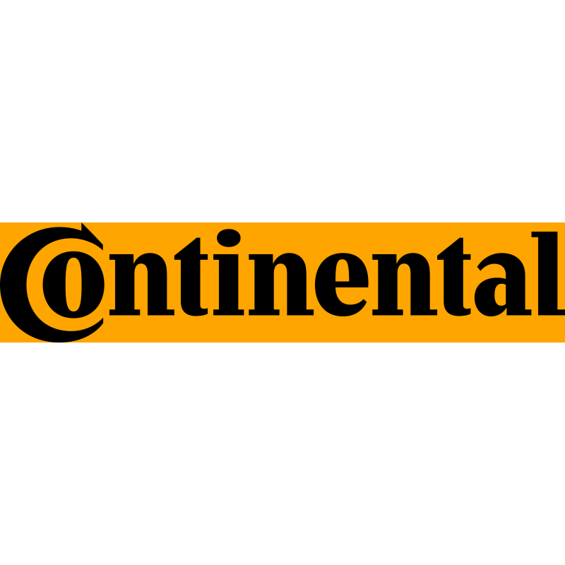 Autocollant CONTINENTAL logo pneus noir/orange L 70 H 15 mm