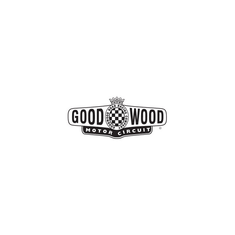Autocollant GOODWOOD motor Circuit noir L 120 H 53 mm