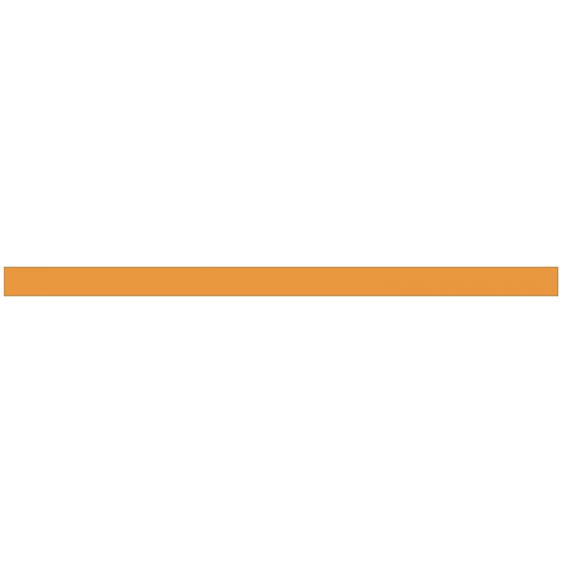 sticker bande unicolore coloris orange L 1750 h 40 mm
