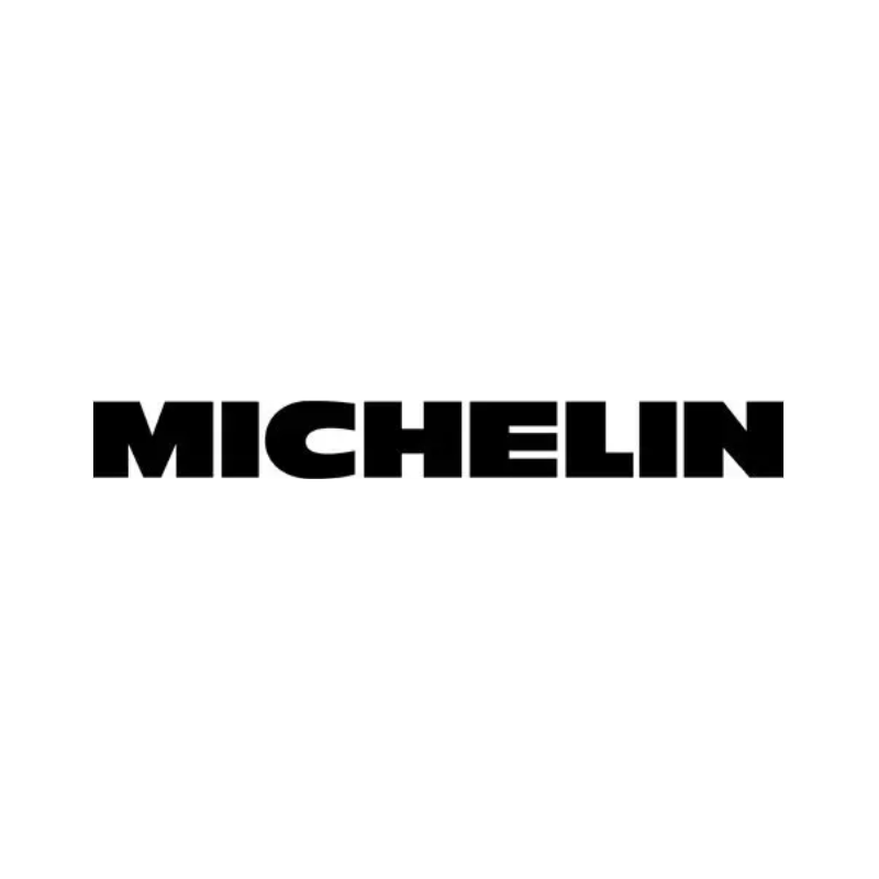 sticker-MIchelin logo texte noir L200 H 20 mm