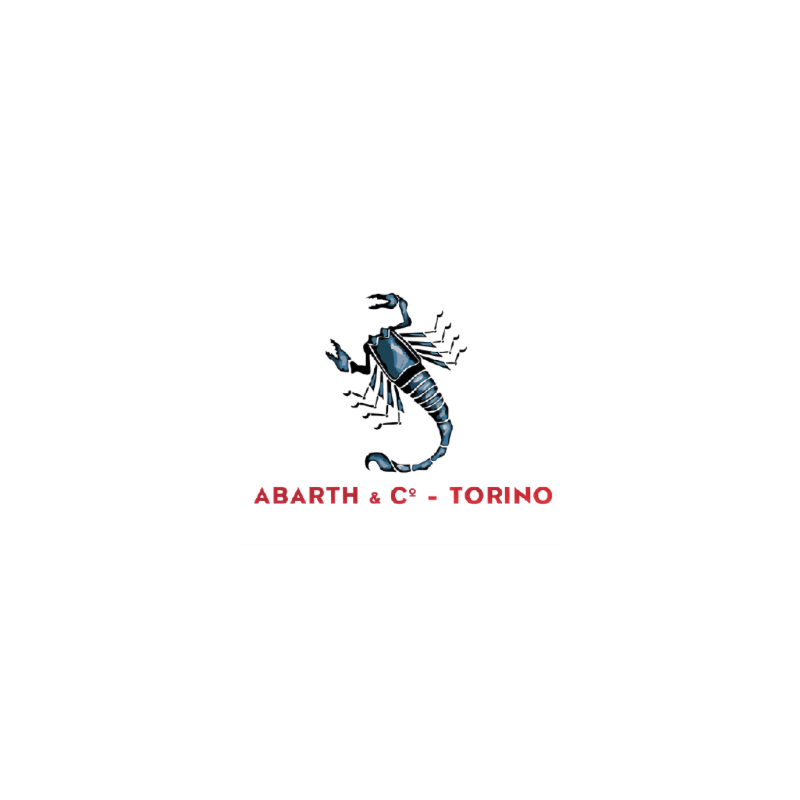 Autocollant ABARTH and Co L 120 H 100 mm ou sur mesure