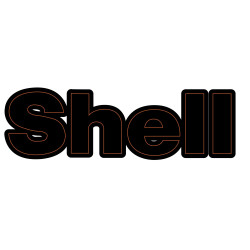 Autocollant SHELL lettres...