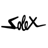 Autocollant logo solex lettrage noir ou au choix L 150 H 55 mm