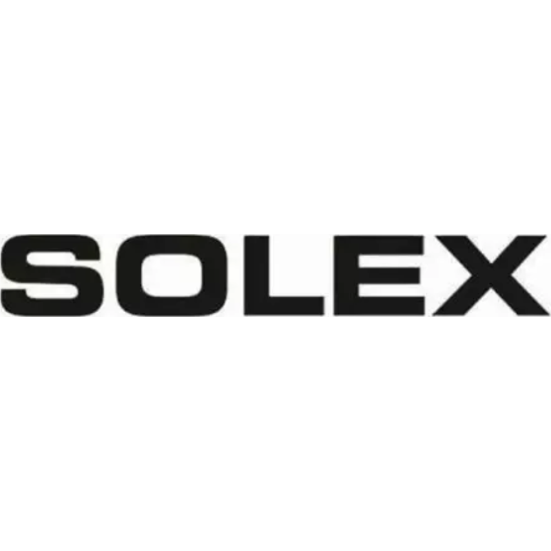 autocollant SOLEX imprimerie noir ou au choix L 135 H 20 mm