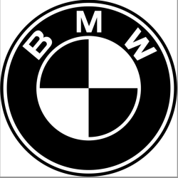 Autocollant BMW  logo noir...