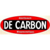 Autocollant DE CARBON Ovale L 135 H 50 mm