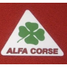 Autocollant ALFA ROMEO CORSE fond blanc   120/120 mm
