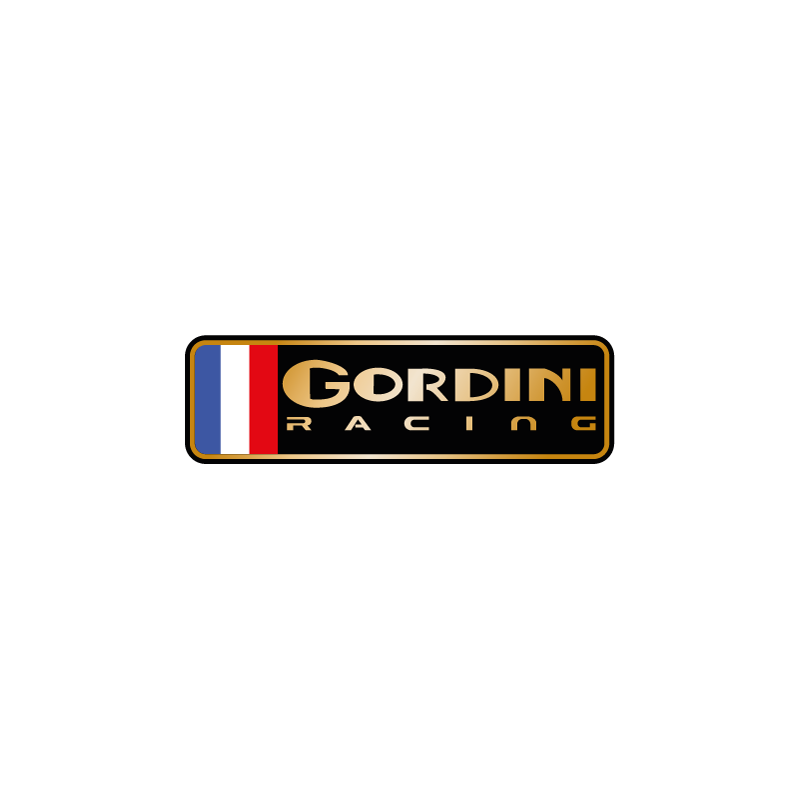 autocollant GORDINI RACING DRAPEAU FR Gauche  L 150 H 45 mm