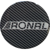 autocollant RONAL centre roue fond carbone diam 50 mm