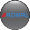 autocollant RONAL centre Jantes gris foncé logo bleu-rouge diam 50 mm