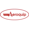 Autocollant AEROQUIP logo rouge fond blanc L 117 H 45 mm ou à vos dimensions