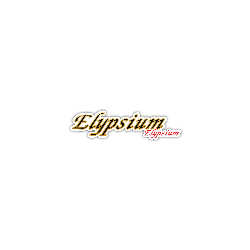 Autocollant ELYPSIUM- VENETO logo original L 97 H 25 mm ou à vos dimensions