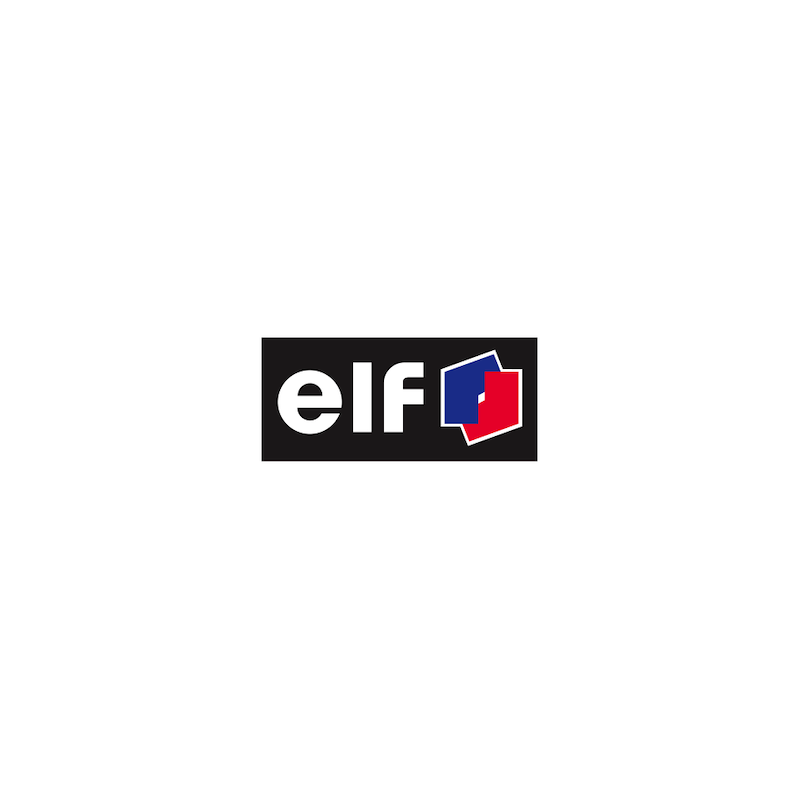 Autocollant ELF logo 1991-2004 L 100 h 45 mm