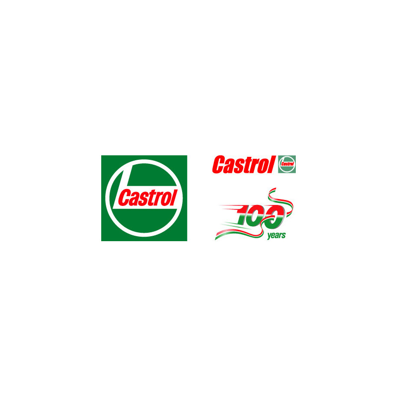 Autocollant CASTROL logo 100 ans L 70 H 30 mm