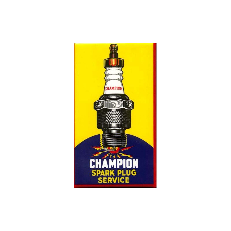 Autocollant CHAMPION spark service L 100 h 175 mm
