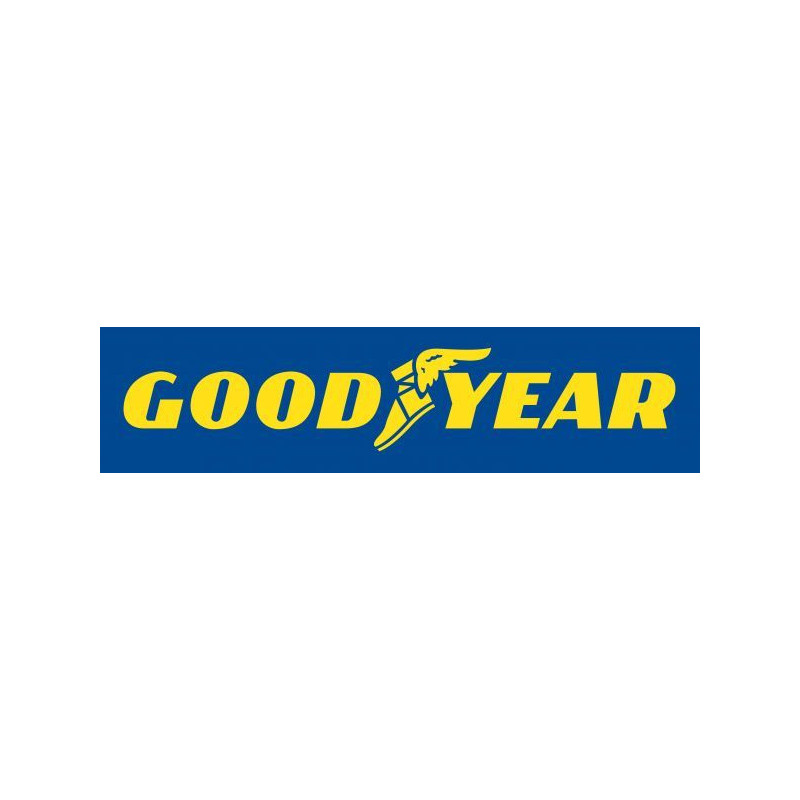 Autocollant GOOD YEAR Logo jaune fond bleuL 80 H 20 mm