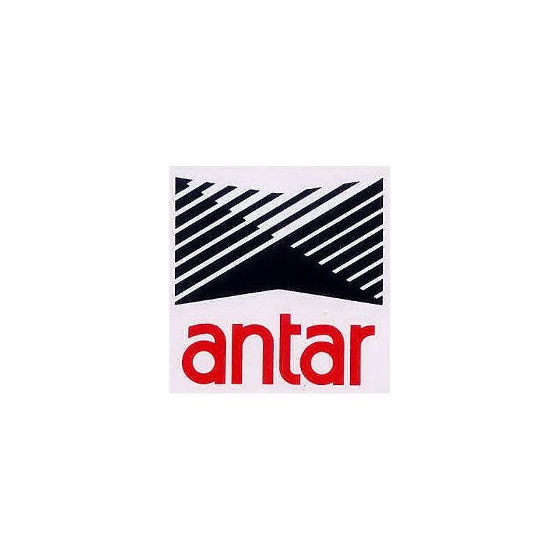 Autocollant ANTAR logo noir rouge L 50 H 50 mm