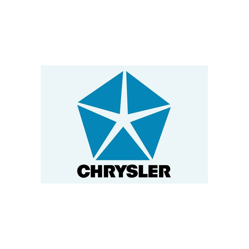 Autocollant CHRYSLER-Log etoile L 100 H 100 mm