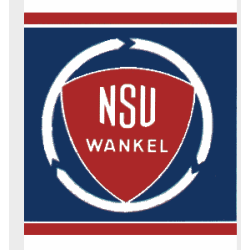 Autocollant NSU logo Wankel...