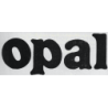 Autocollant OPAL logo lettre noir L100 H 40 mm