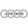Autocollant AUTO UNION Logo detour noir L90 H 30 mm