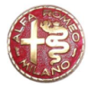 Autocollant ALFA ROMEO logo 1945 diam 50 mm