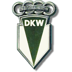 Autocollant DKW logo ombres...