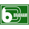 Autocollant BRABHAM logo Brabham Racing Organisation vert L 100 H 70 mm