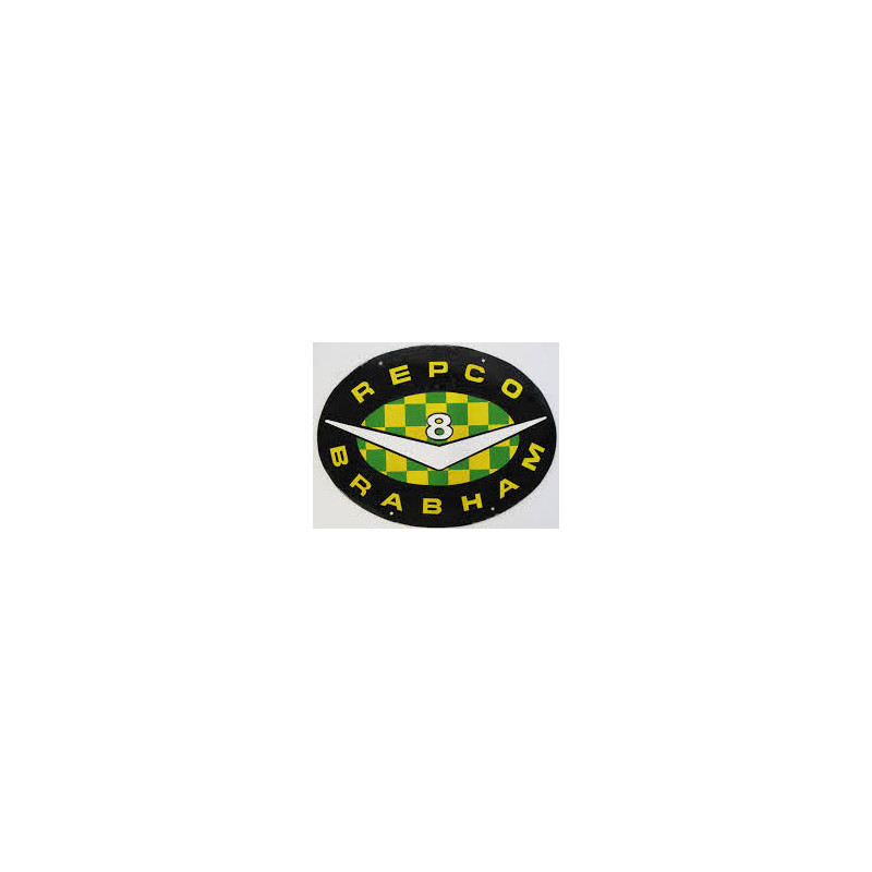 Autocollant BRABHAM logo repco L 80 H 60 mm