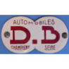 Autocollant DB-Plaque auto L 75 H 43 mm