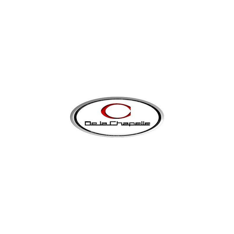 Autocollant DE LA CHAPELLE Logo quadri L 90 H 40 mm