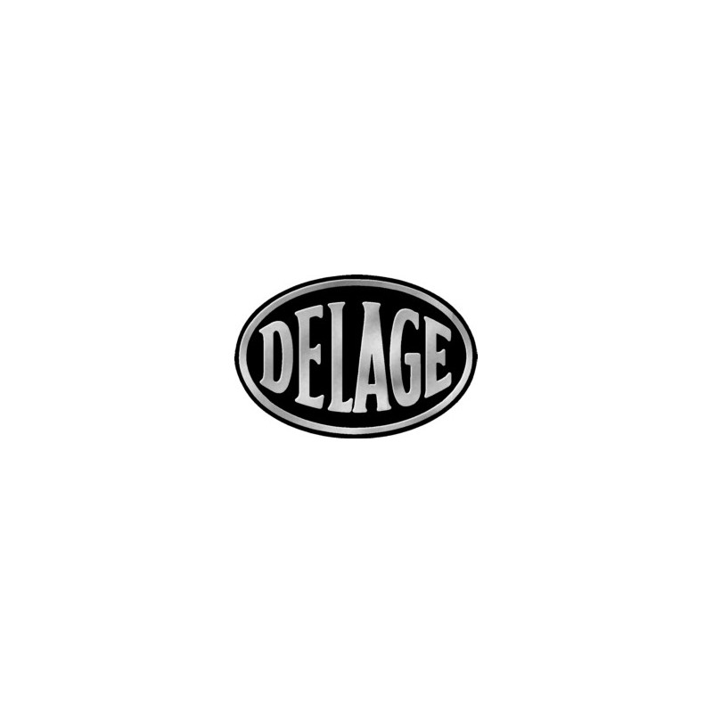Autocollant DELAGE Logo 3D noir L120 H 80 mm