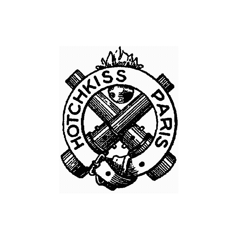 Autocollant HOTCHKISS logo noir/blanc Diam 60 mm