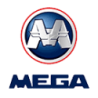 Autocollant MEGA logo  L 60 H 60 mm