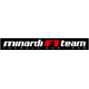 Autocollant MINARDI logo F1 Team noir L 110 H 15 mm