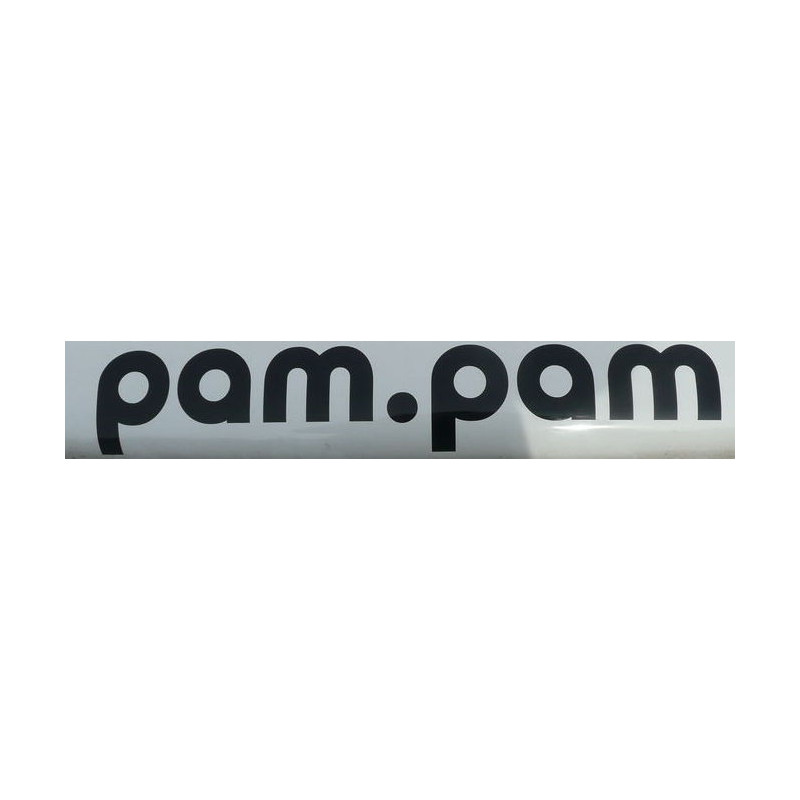 Autocollant PAM PAM lettrage noir L 75 H 15 mm