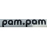 Autocollant PAM PAM  lettrage noir L 75 H 15 mm