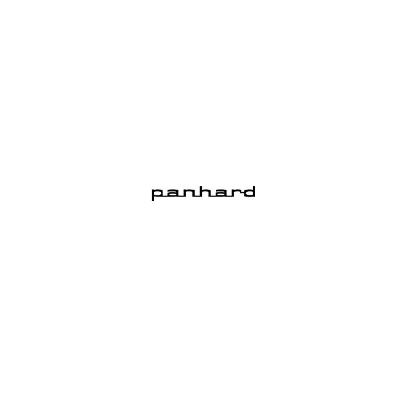 Autocollant PANHARD lettrage minuscule noir L100 H 15 mm