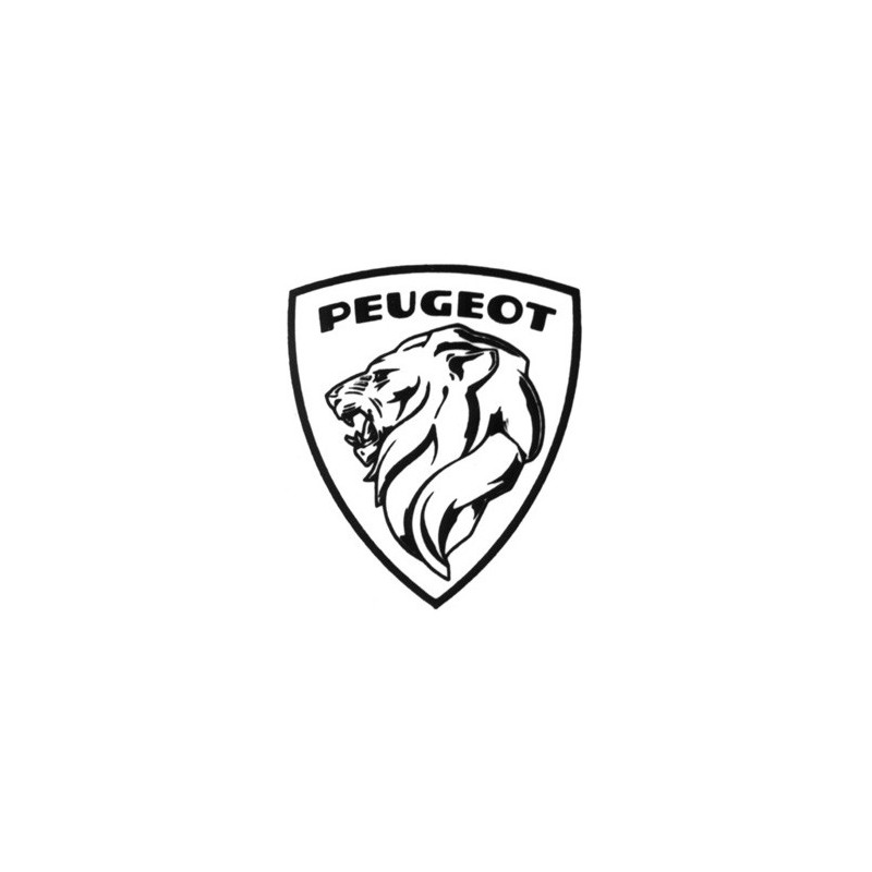 Autocollant PEUGEOT Logo 1960 L 55 H 65 mm