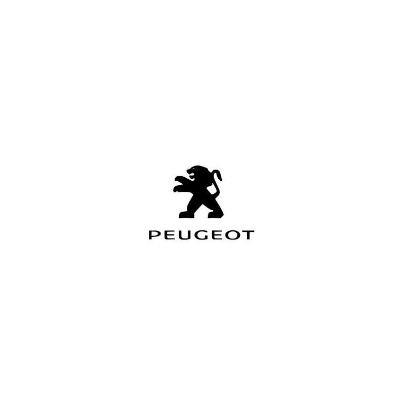 Autocollant PEUGEOT logo noir 2002 L 50 H 50 mm