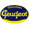 Autocollant PEUGEOT automobiles ogo plaque garage  L 120 H 80 mm